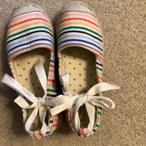 🛍3/$18 sz1 Gymboree stripe espadrille with tie